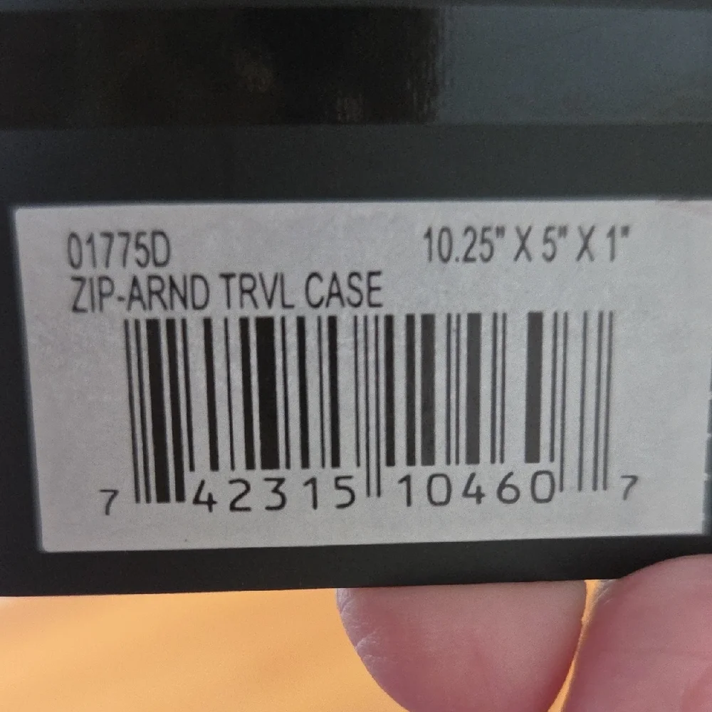 Tumi Black Passport and Travel Organizer Zip Around Case